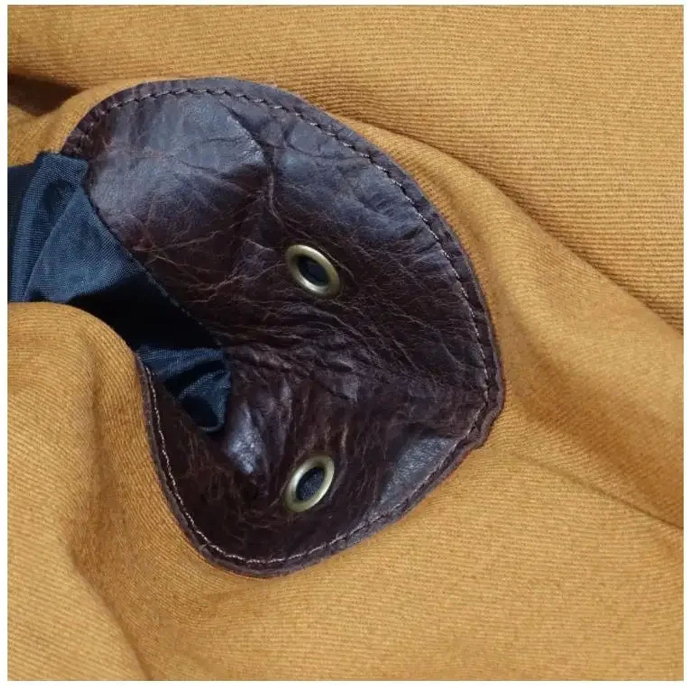 Description Picture 6 of itemYR!Free shipping.Vintage brown batik horsehide jacket.Classic safari style genuine leather coat.retro quality Trench