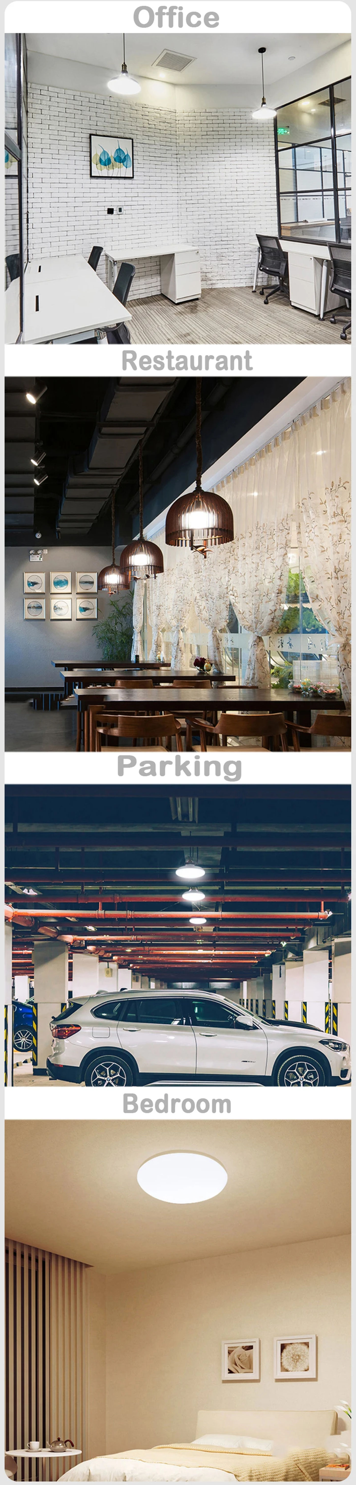 Description Picture 6 of itemLED Bulb AC 220v E27 Base Household Energy Saving Lamp 18W Indoor Lighting Flying Saucer Light 6500k Ceiling Lamp Garage Light