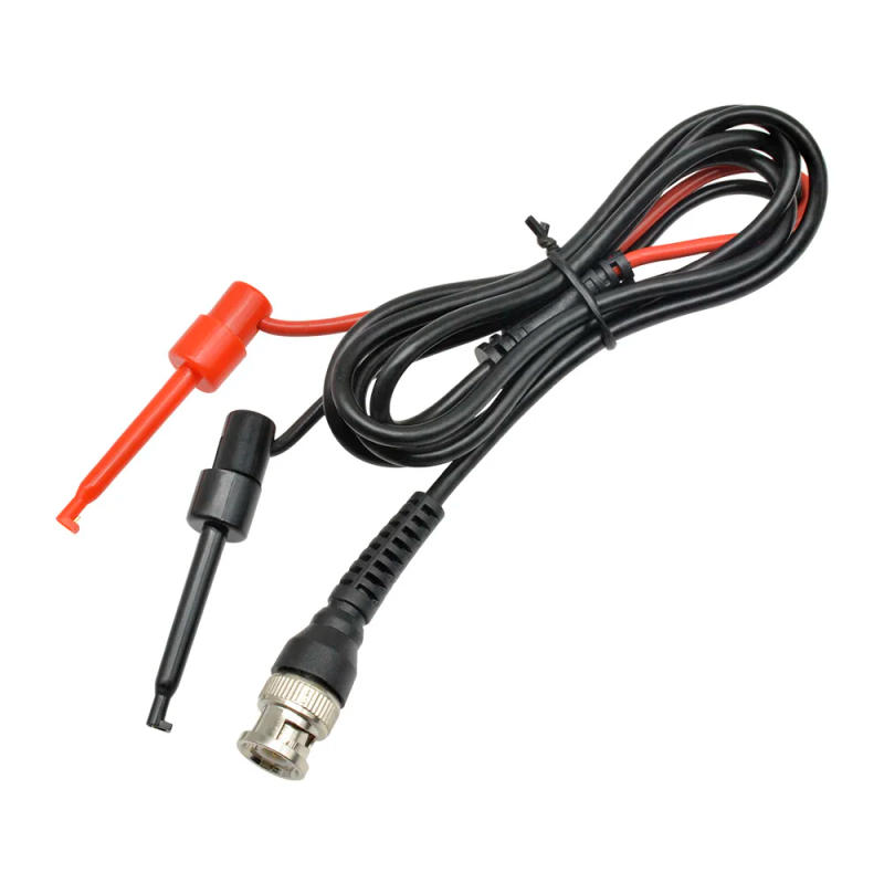 Description Picture 6 of itemBNC Q9 Male Plug Connector Dual Alligator Clip Oscilloscope Probe Test Leads Crocodile Clips Cable Oscilloscope Accessories