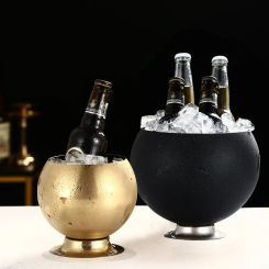 Stainless Steel Ice Bucket Portable Beer Wine Bottle Cooler Container for Party Bar Whisky Beverage Tools Camping Ice Cube Maker