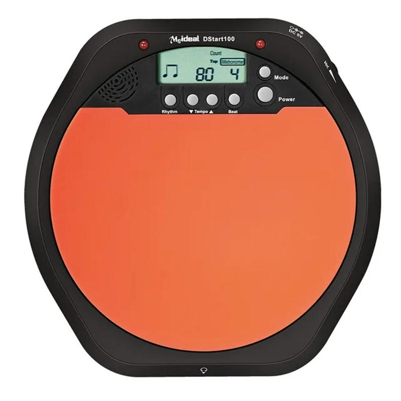 Description Picture 5 of itemNew Meideal Portable DS100 Drums Electronic Drum Training Pad Drum Tutor - Black + Orange