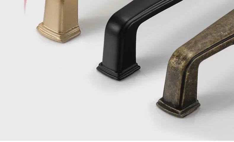 Description Picture 6 of itemVintage Yellow Bronze Furniture Handles Kitchen Cabinets Sliding Door Drawer Knobs Wardrobe Cupboard Dresser Push Pull Handle