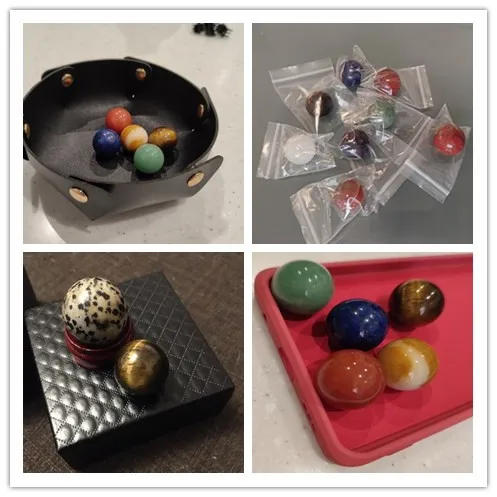 Description Picture 2 of item20mm Natural Stone Round Ball Lapis Lazuli Without Hole Round Bead Diy Small Ball DIY Necklace Bracelet Making Jewelry Wholesale