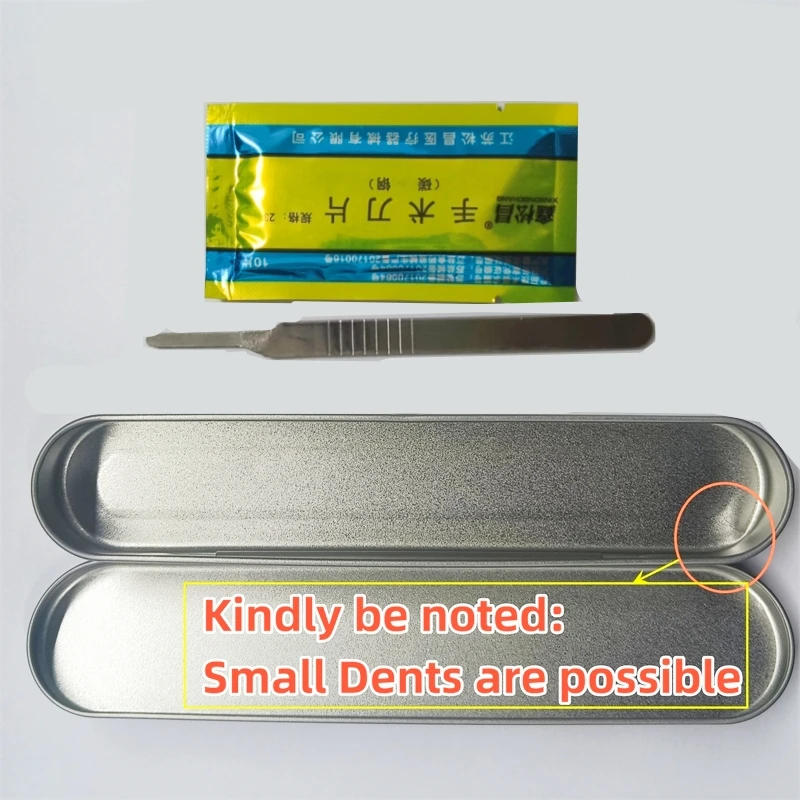 Description Picture 3 of itemMalathorne Professional Table Tennis Rubber Cutting Knife+10 PCS Sharp Blades in Safe Metal Container for Assembling Rackets