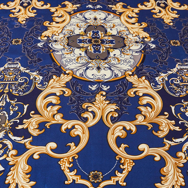 Description Picture 6 of item3 Pieces Blue Mattress Pad Sheet Set Paisley Blue Rufled Quilted FittedMattress Protector Include Bed Skirt with 2 Pillowcases