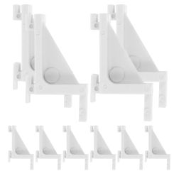 10 Pcs Refrigerator Support Buckle Hooks Fridge Freezer Shelf Fixing Bracket Plastic Clamp Refrigerators