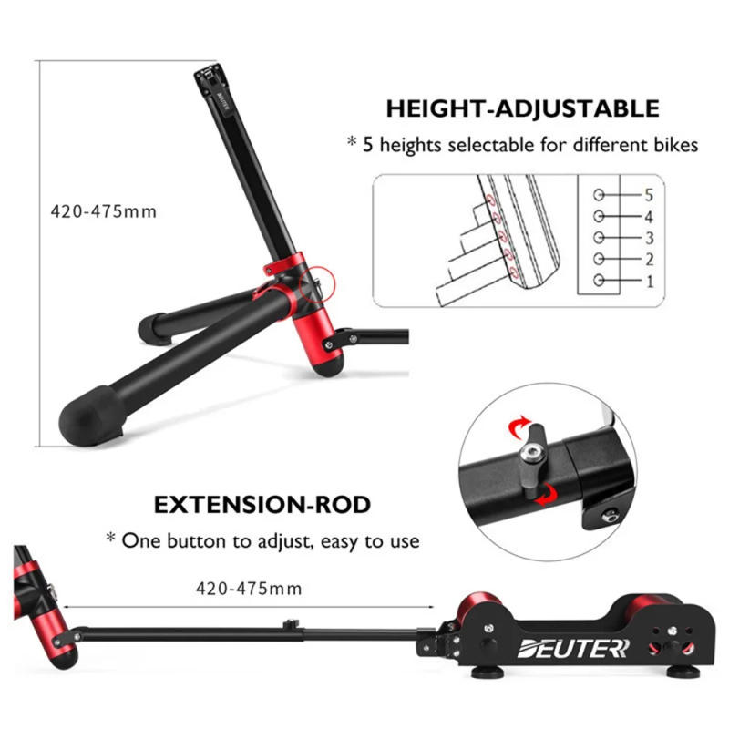 Description Picture 4 of itemTrainer Portable Bike Roller Trainer Resistance Adjustable Trainning Cycling Stationary Bicycle Trainer Indoor Exercise GT-04