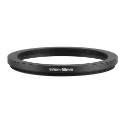 Aluminum Step Down Filter Ring 67mm-58mm 67-58mm 67 to 58 Filter Adapter Lens Adapter for Canon Nikon Sony DSLR Camera Lens