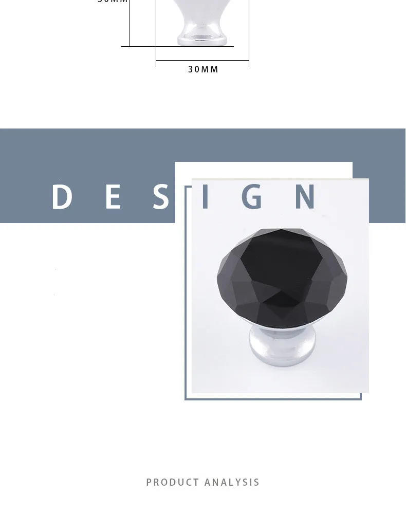 Description Picture 5 of item96/128mm Zinc Alloy Drawer  Silvery Long Crystal Handle Dresser Wardrobe Handles for Cabinet Kitchen Pull Cupboard Knob