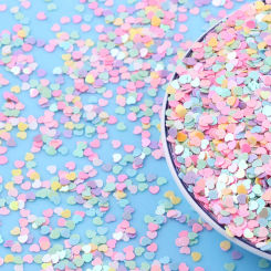10g/20g/50g/ Nail Sequins Solid Heart Sequins Sequins For Nail Art Nail Art, Wedding Decor Confetti, Nail Art Heart Sequins
