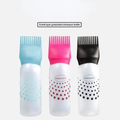 Durable 50oz Hair Dye Applicator Comb Barber Bottle Excellent Flexible Plastics Brush for Hairdressing Coloring Dispensing