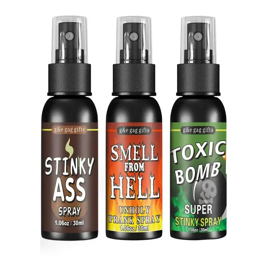 Description Picture 3 of item30ML Liquid Fart Spray Can Stink Bomb Ass-Smelly Stinky Gas Crap Gag Prank Non Toxic Smells Novelties Toy Joke Party Supplies