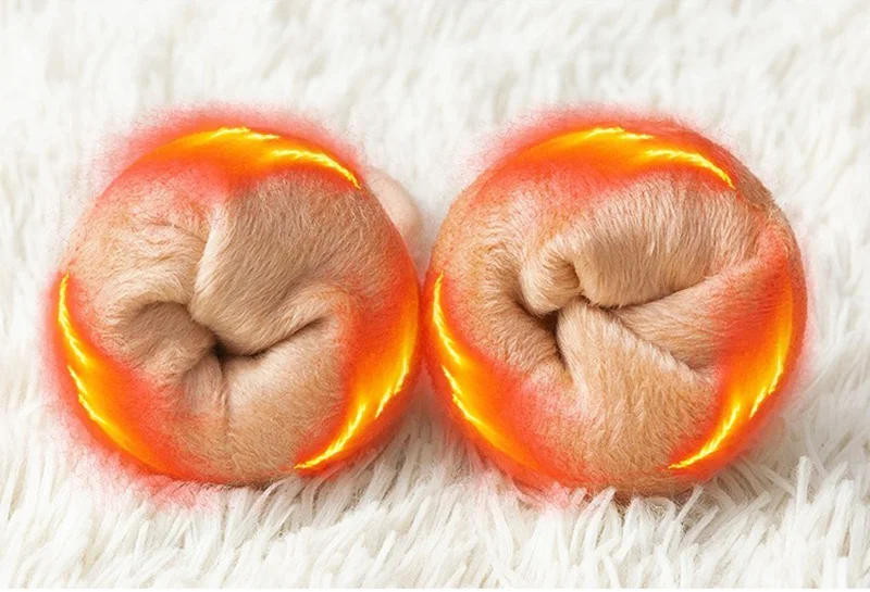 Description Picture 3 of itemWinter Thicken Velvet Stockings 40cm Women Lolita Warm Plush Long Socks Soft Thigh High Over Knee Socks Compression Legings