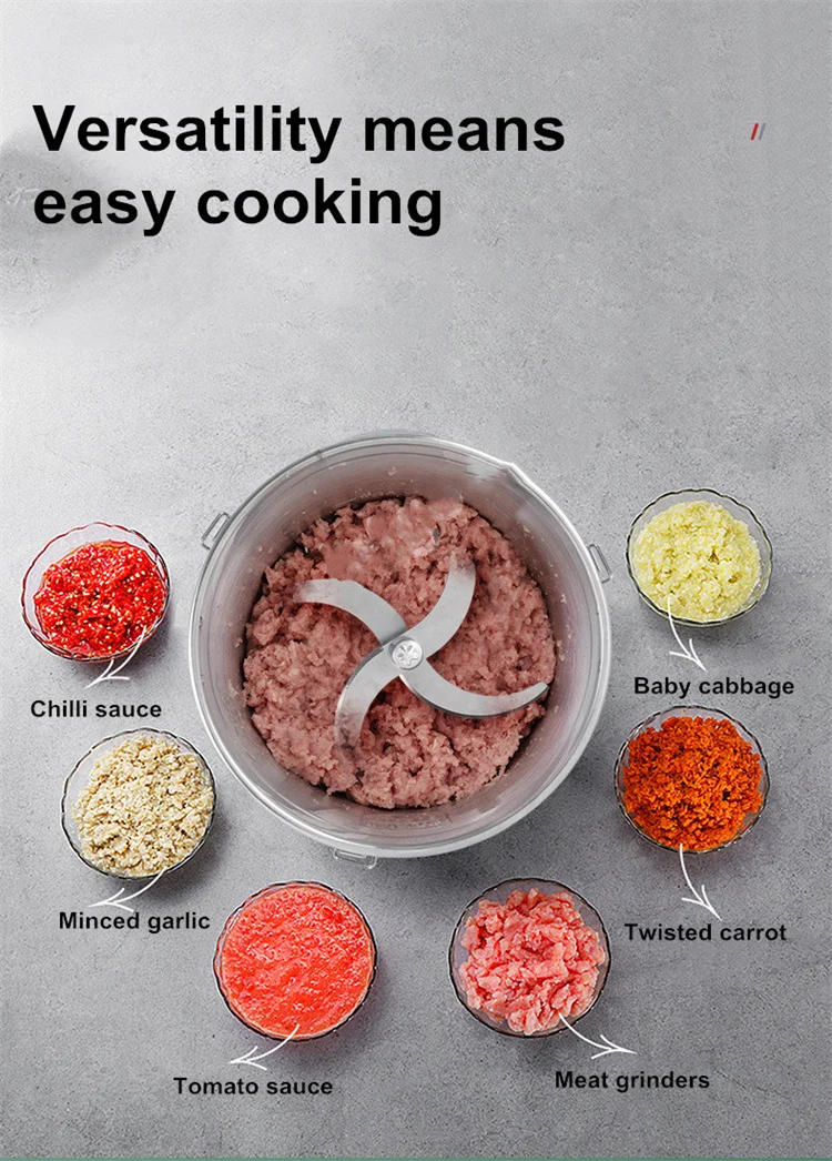 Description Picture 5 of item16L Slicer Meat Grinder 304 Stainless Steel Commercial And Household Electric Slicer