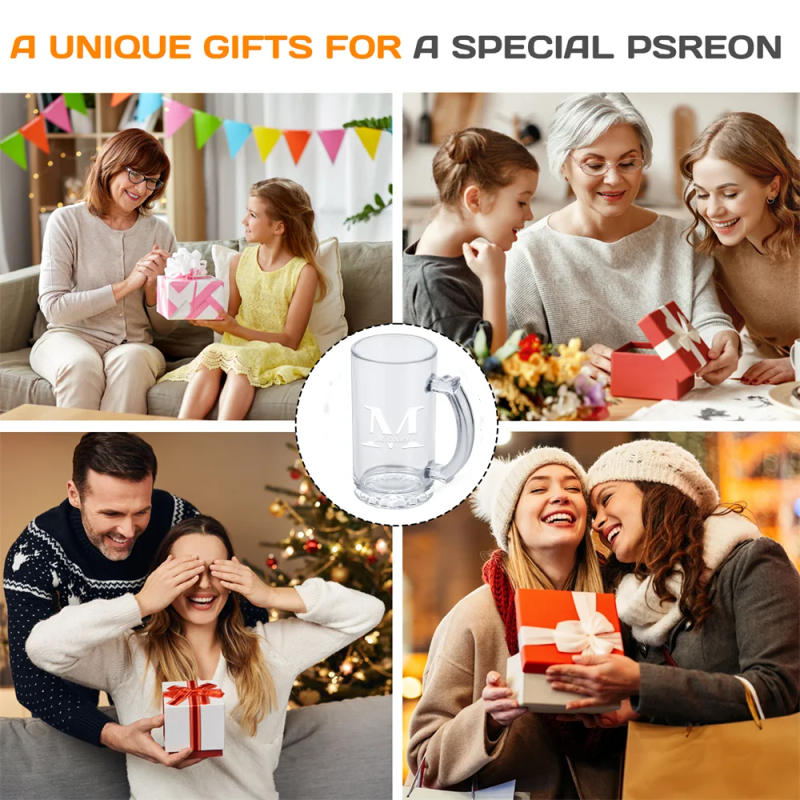 Description Picture 2 of itemGifts For Men Engraved Glass Beer Personalized Mug Beer Gifts Customized Father's Day Gifts Birthday Present for Him Dad Brother