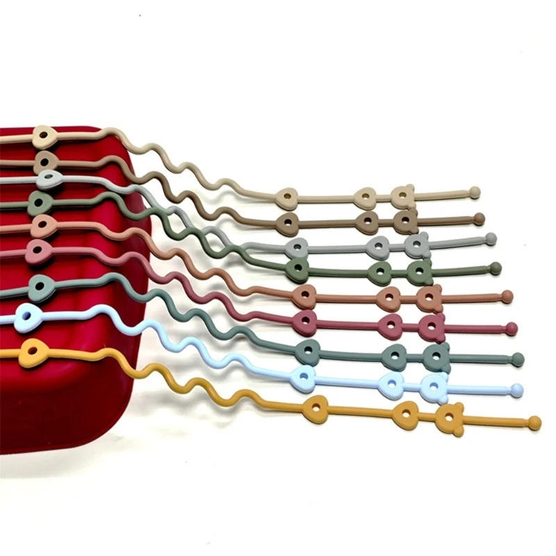 Description Picture 3 of itemBaby Pacifier Chain with Safety Straps Silicone Holder Stroller & Highchair Accessory Drinking Cup Holder Strap for Pram