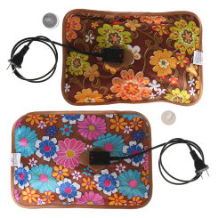 1set  Rechargeable Electric Hot Water Bottle Hand Warmer Heater Bag For Winter Color Random
