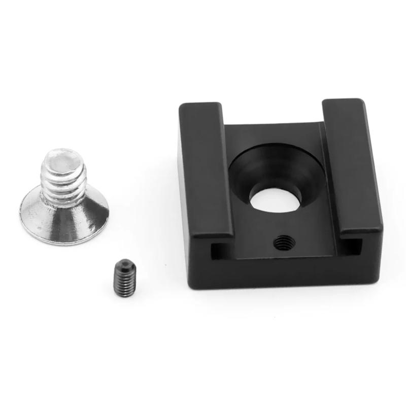 Description Picture 4 of item1 or 3 Pcs Cold Shoe Mount Adapter with 1/4" Screw Base for DSLR Camera Cage Monitor LED Light Microphone Flash Camcorder Rigs