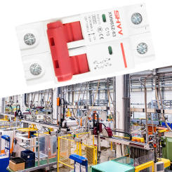 DC500V Circuit Breaker 2P Photovoltaic MCB PV Solar Fuse Working Environment Temperature 5 to +40 degrees Celsius