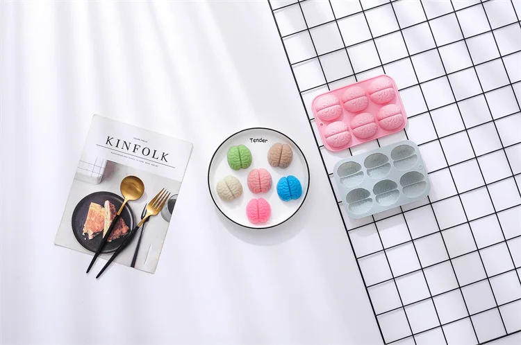 Description Picture 2 of item6 Even Brain Modeling Silicone Mold Handmade Soap Mold Soap Making Supplies Ice Mold