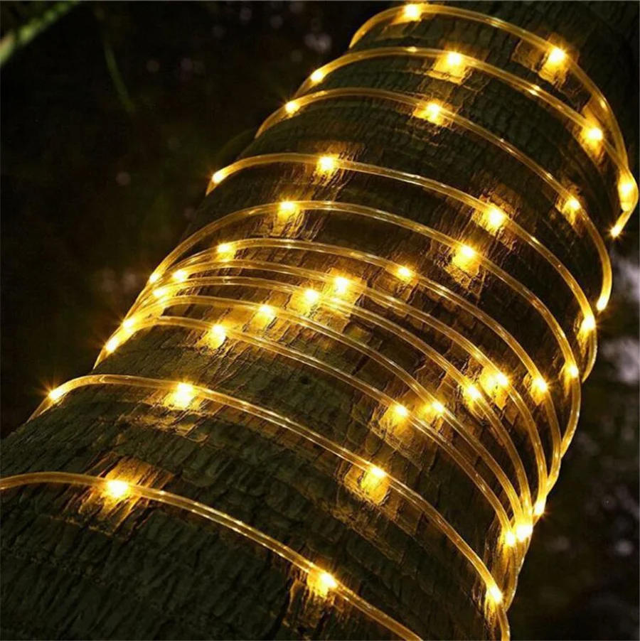 Description Picture 6 of itemNew LED Christmas Garland String Light Outdoor 8 Modes 10M 20M 30M Rope Tube Fairy Garden Lights for Party Wedding Holiday Decor