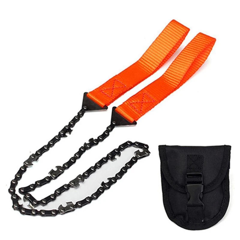 Description Picture 5 of itemPortable Survival Hand Zipper Saw 65 Manganese Steel Gardening Wood Cutting Chain Saw Outdoor Emergency Camping Hiking Tools