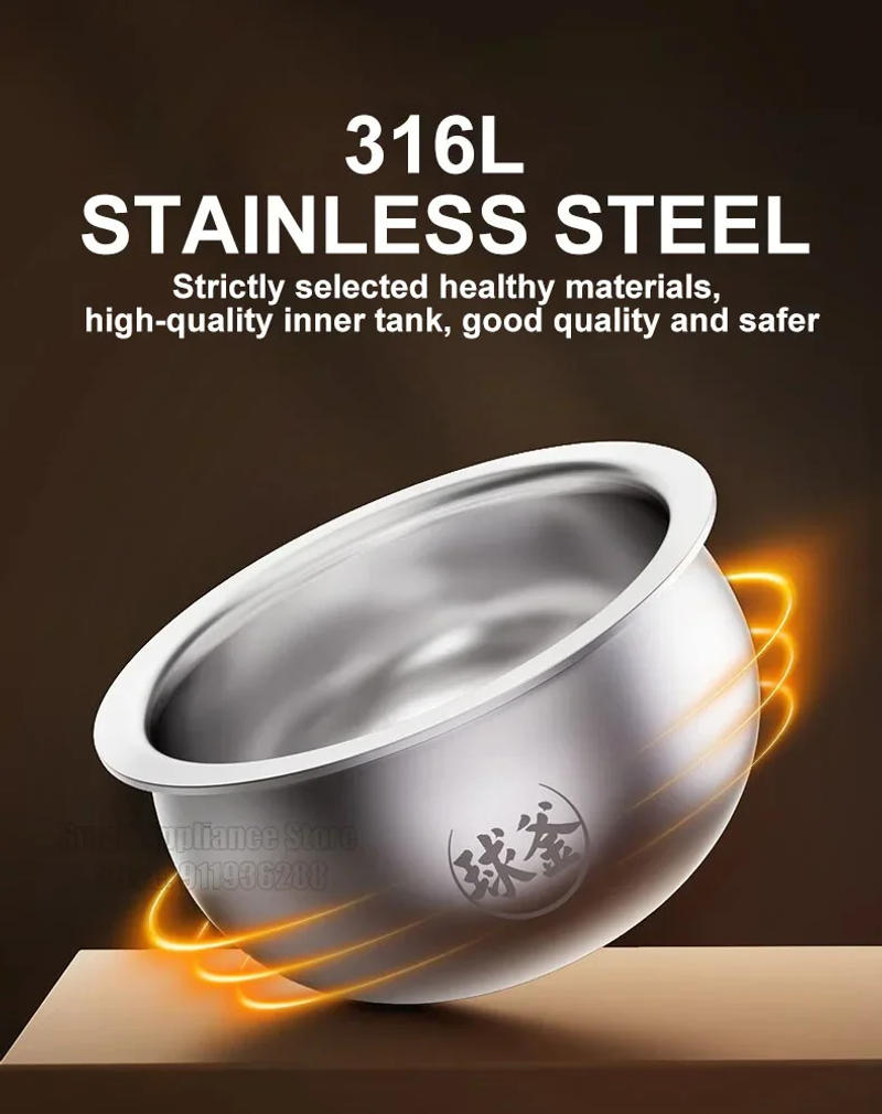 Description Picture 6 of itemSUPOR 2L Electric Smart Cooker Multifunctional Adjustable Rice Cooker For 1-4 People Kitchen Appliances Stainless Steel Liner