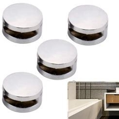 Mirror Fixing Clip Mirror Holder Clips Glass Bracket Mirror Glass Retainer Clip Mounting Holders Kit with Plugs And Screws