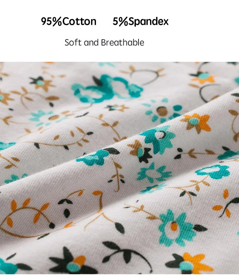 Description Picture 6 of item1 Pcs Menstrual Panties Women's Cotton Briefs Three Layers Of Leak-proof Girls Physiological Pants Student Mid Waist Panties