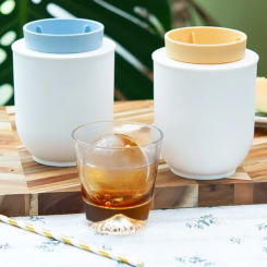 Silicone Round Ice Cube Mold High Transparency Easy Release Frozen Ice Mould Summer Ice Cube Tray for Drinks Whiskey Cocktails