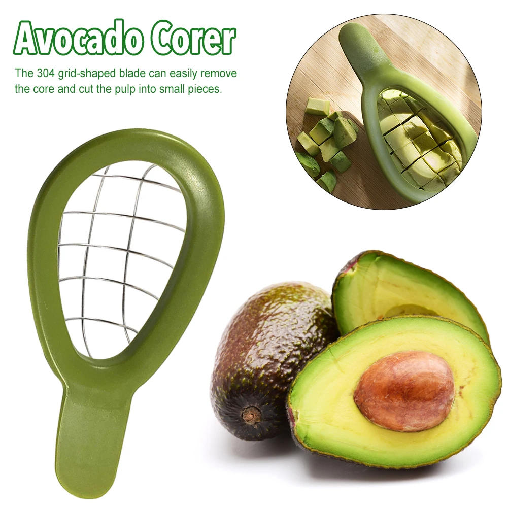 Description Picture 2 of itemAvocado Slicer Shea Corer Butter Fruit Peeler Cutter Pulp Separator Kitchen Avocado Corer Vegetable Tools Kitchen Accessories
