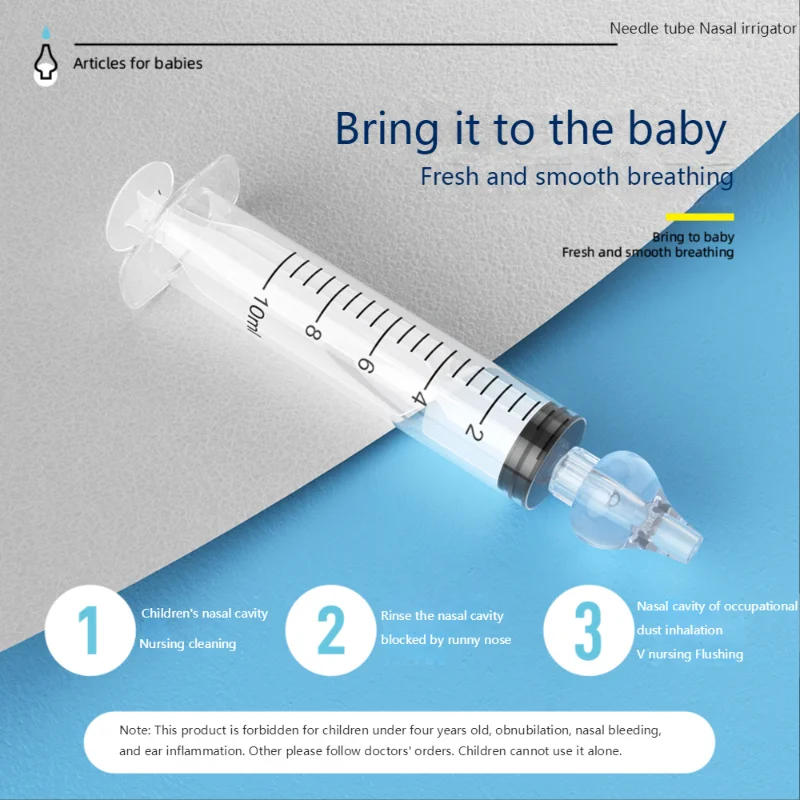 Description Picture 6 of itemSilicone Baby Nasal Aspirator Syringe Baby Nose Cleaner Kids Rhinitis Nasal Washer Reusable Nasal Irrigator Washing for Children