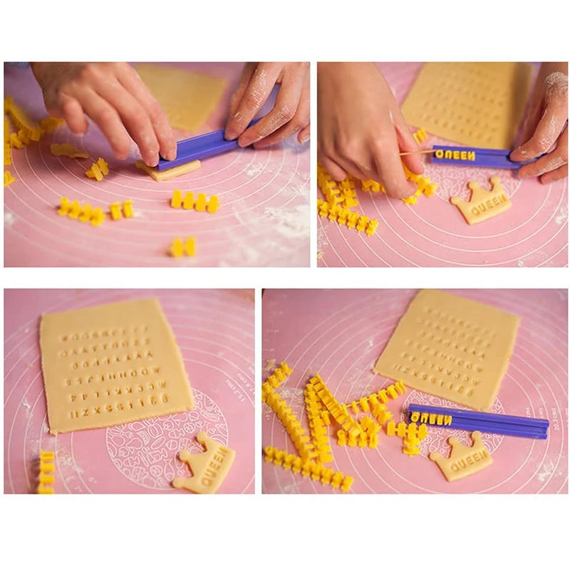 Description Picture 6 of itemNumber Alphabet Stamps DIY Press Print Name on Ceramic Pottery Soap Candle Cookie Stamps Tools Letter Clay Stamp Embosser Set