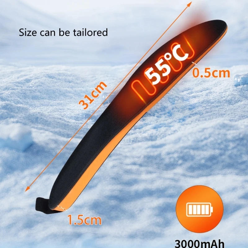 Description Picture 6 of itemElectric Heated Insoles, Rechargeable Electric Heated Shoe Pad for Women Man