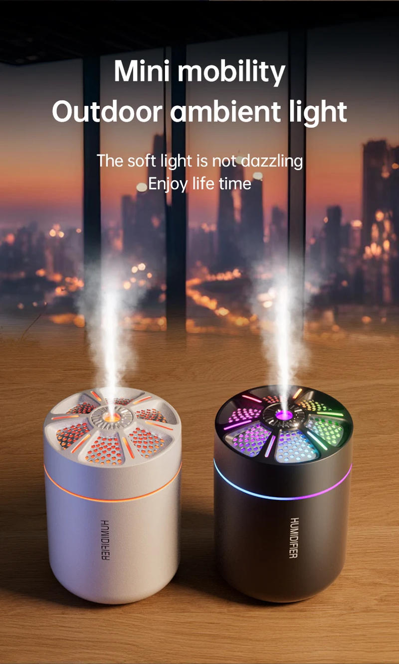 Description Picture 6 of item180ML mini air humidifier aromatherapy diffuser essential oil aromatherapy spray household bedroom car mounted mute humidifier