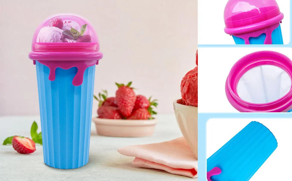 Description Picture 4 of itemSlushy Maker Cup - TIK TOK Quick Frozen Magic Cup,500ML Double Layers Slushie Cup,  Serve Slushy Cup for Milk Shake.ï¼ˆ1 Pcsï¼‰