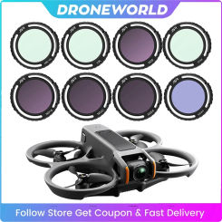 Drones Lens Filters For DJI Avata 2 ND Filter Set CPL UV ND8 ND16 ND32 ND64 ND/PL Camera Filters Kit for DJI Avata 2 Accessories