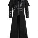 Vintage Men's Gothic Steampunk Long Jacket Trench Coat Retro Medieval Warrior Knight Overcoat Male Victoria Long Coat Plus Size