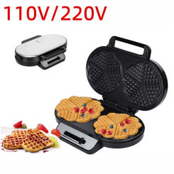 Household Multifunctional Temperature Control Non-Stick Double Sided Electric Waffle Maker