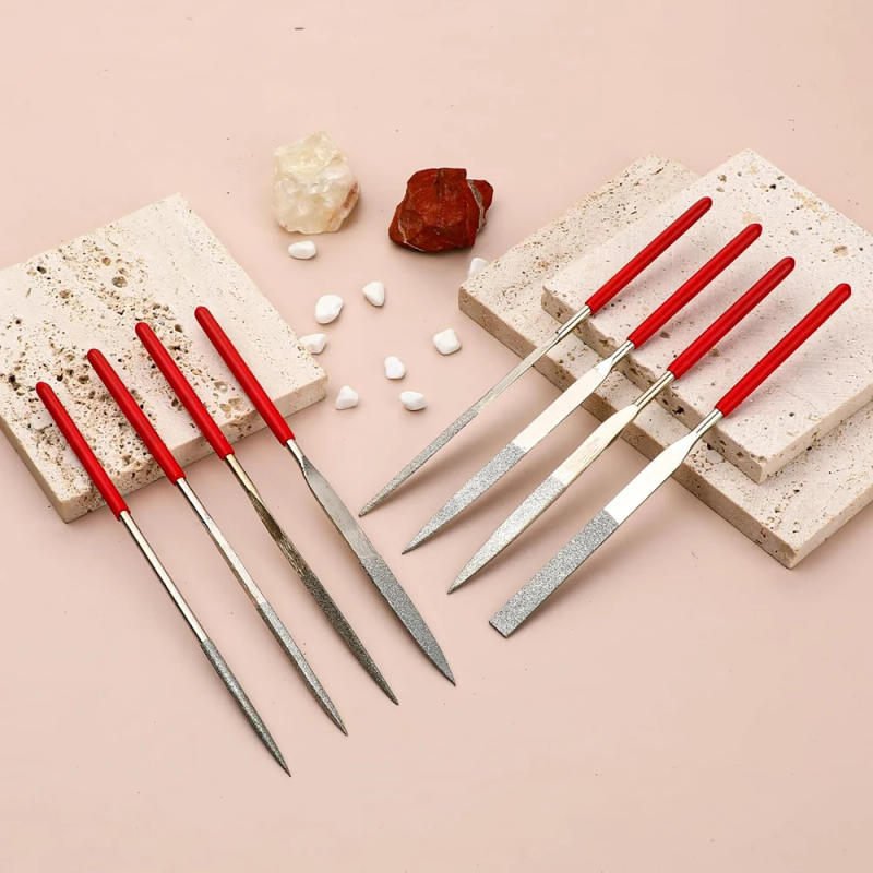Description Picture 6 of item10Pcs Diamond Needle File Set For Jewelry Metal Wood Ceramic Glass Stone Craft Sharping Working Hand Carving Tool