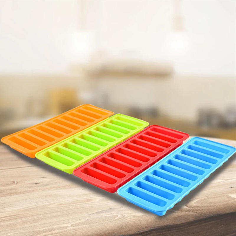 Description Picture 5 of itemReusable Silicone Summer Artifact Silicone Ice Cube Tray Long Slim Sticks Fits Sports Water Bottle Mould Ice Cream Maker Tools