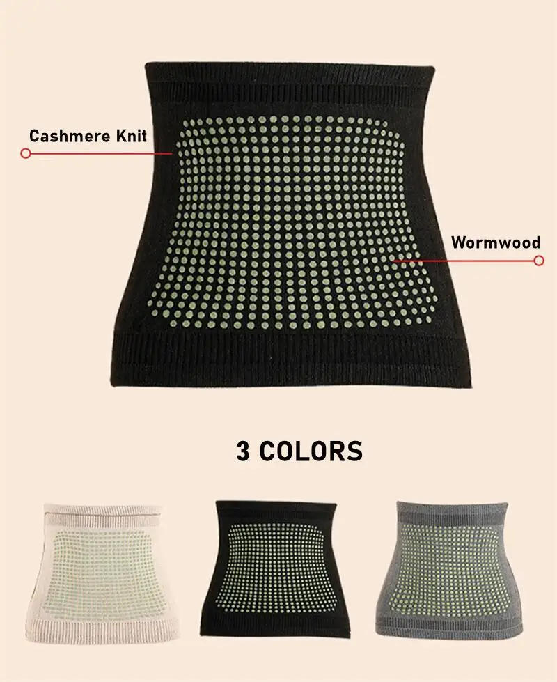Description Picture 3 of itemThemal Kidney Waist Support Abdominal Binder Lumbar Support Cashmere Waist Warmer Stomach Protector Slim Waist Trimmer Belt