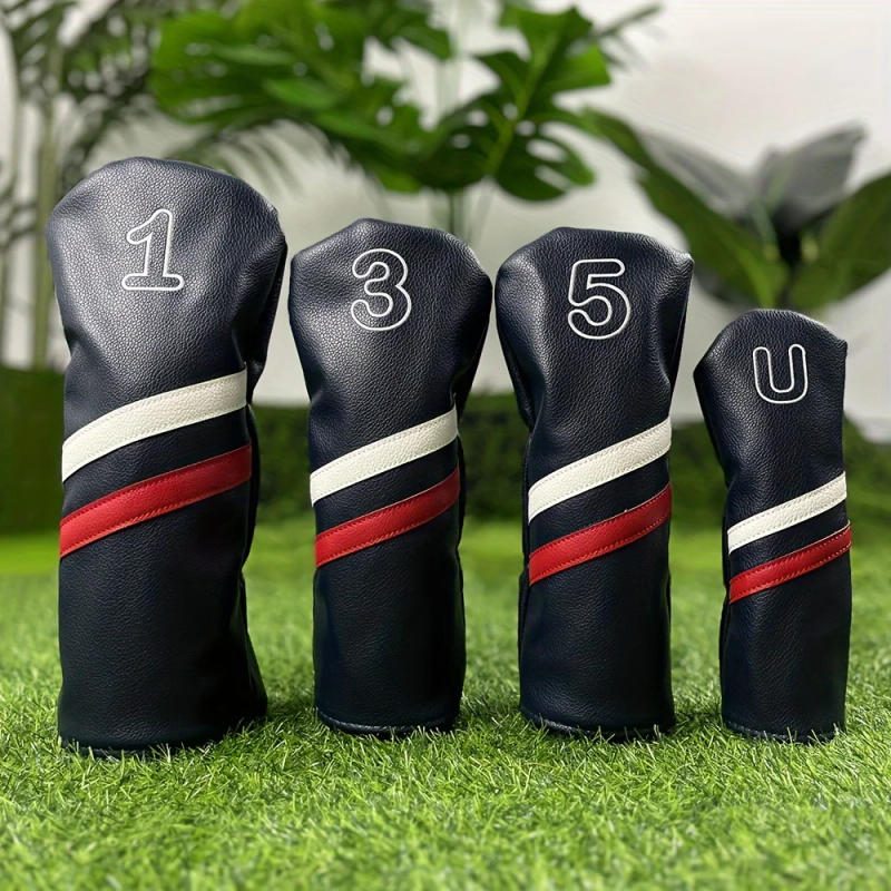 Description Picture 2 of itemDouble slash numbers，Golf Club Cover, Number Print Golf Club Cover, Waterproof PU Club Protective Cover