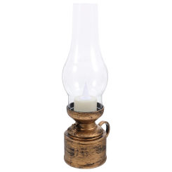 LED Kerosene Lantern Bedside Table Lamp Retro Electronic Lamps For Indoor Decorative Oil Lanterns