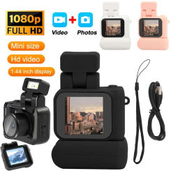 Mini Camera with Screen HD 1080p Retro Ultra Compact Camera with Flash Light and Battery Dock Digital Camera Pocket Cam