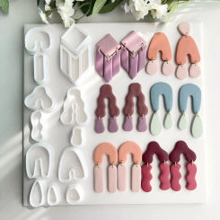 Irregular Patterns Exotic Charming Personal Polymer Clay Cutter Clay Cutting Molds For DIY Earrings Jewelry Decoration Making