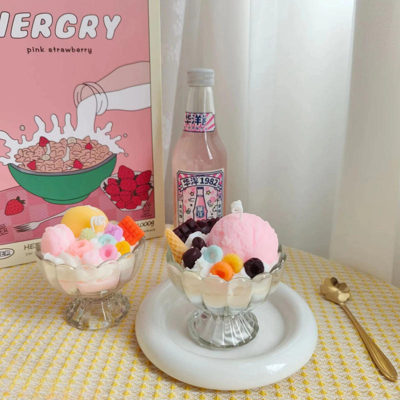 Description Picture 4 of itemIce Cream Ball Shaped Candle Making Silicone Mold DIY Scented Soap Aroma Candle Handmade Cake Decor Reusable Silicone Mold