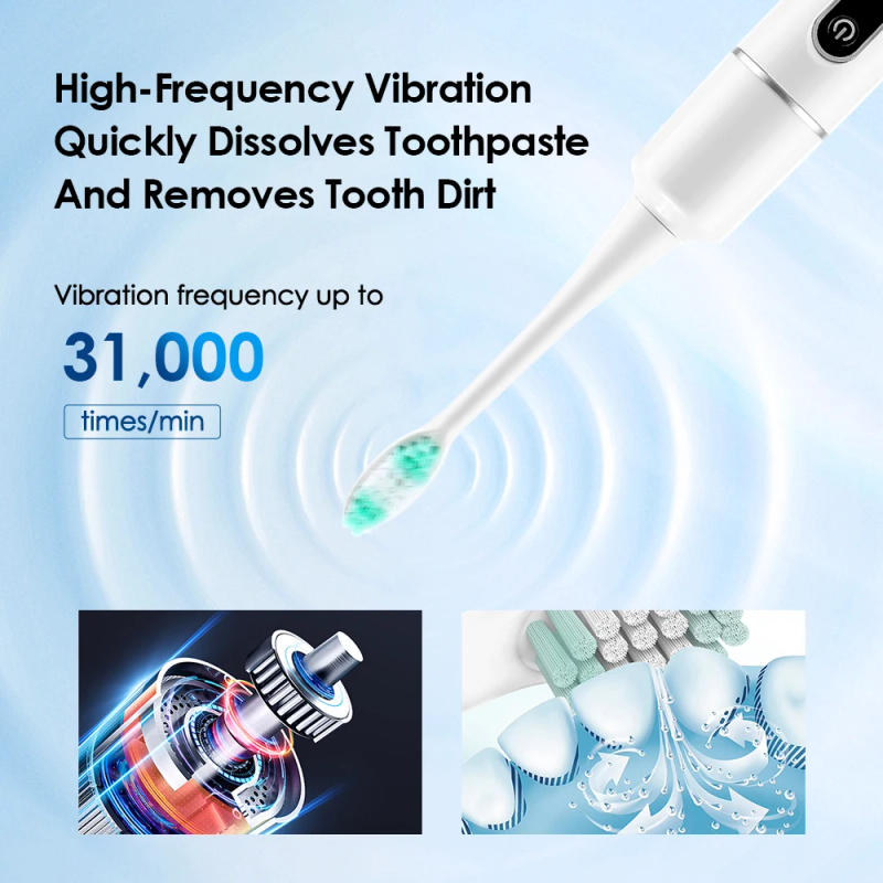 Description Picture 4 of itemElectric Tooth Cleaner Waterproof Toothbrush Sonic Vibration Dental Scaler Plaque Calculus Tartar Remover Teeth Cleaning Tools