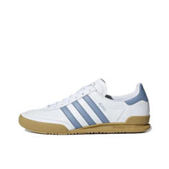 Adidas Jeans Fashionable, Comfortable, Durable, and Wrapped Low Top Board Shoes for Both Men and Women in White and Blue