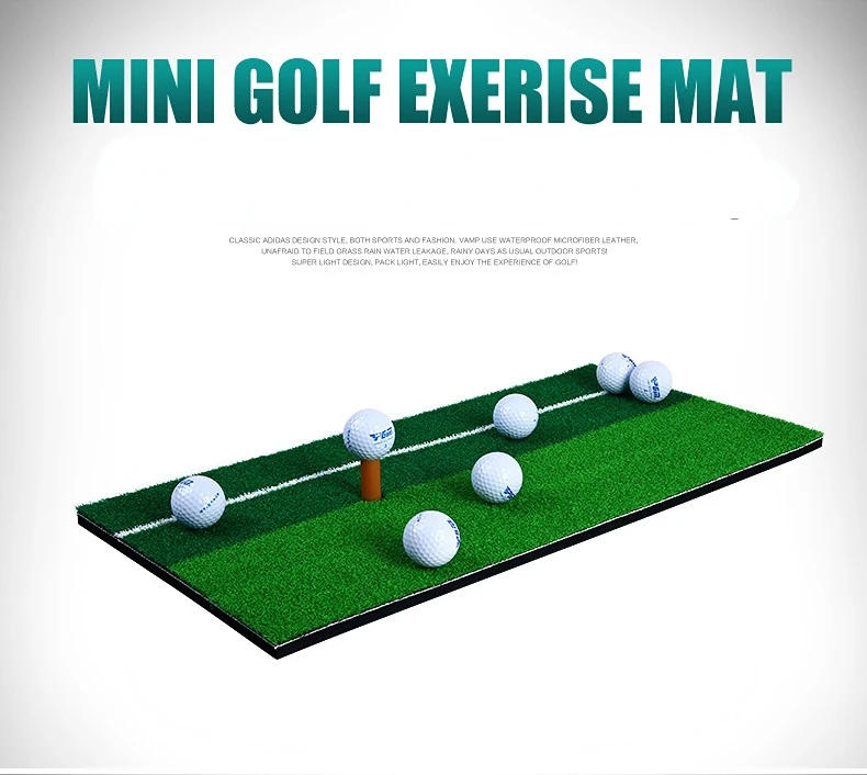 Description Picture 5 of itemPGM Golf Hitting Mat Indoor Outdoor Mini Practice Durable PP Grass Pad Backyard Exercise Golf Training Aids Accessories DJD003